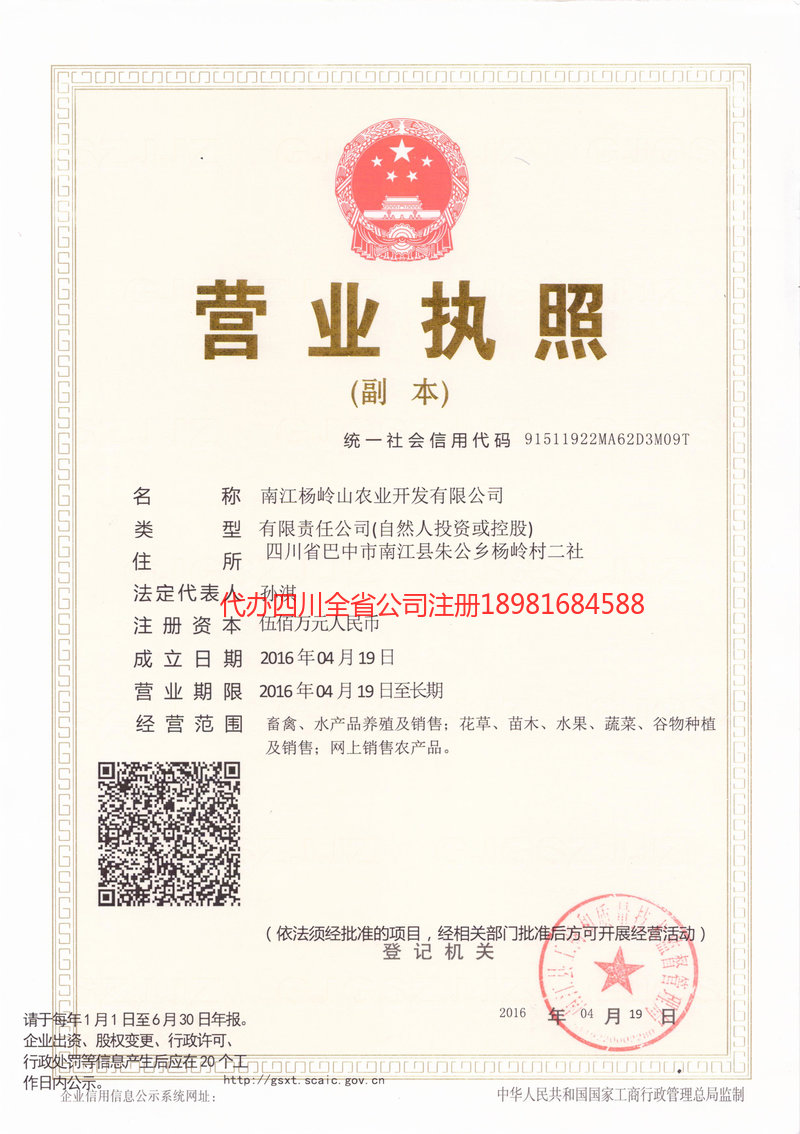 安达安达杨岭山农业开发有限公司